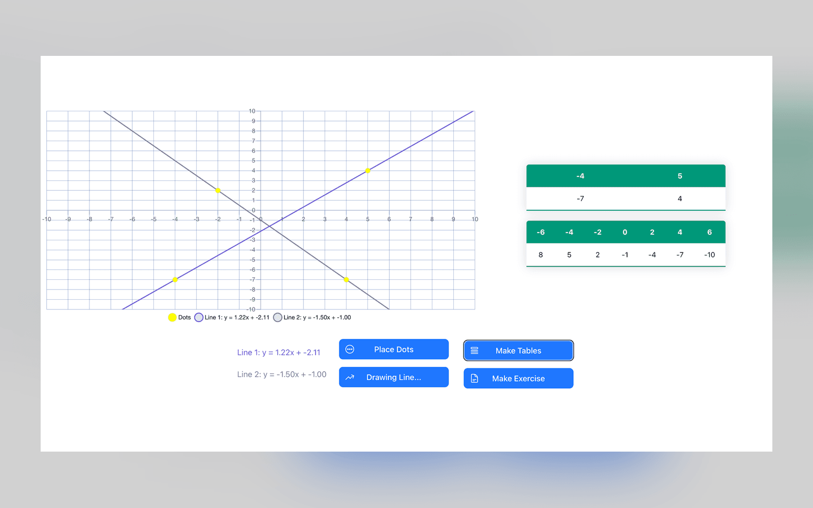Interactive Math Exercise Builder — Frontend development + interactive UI design
