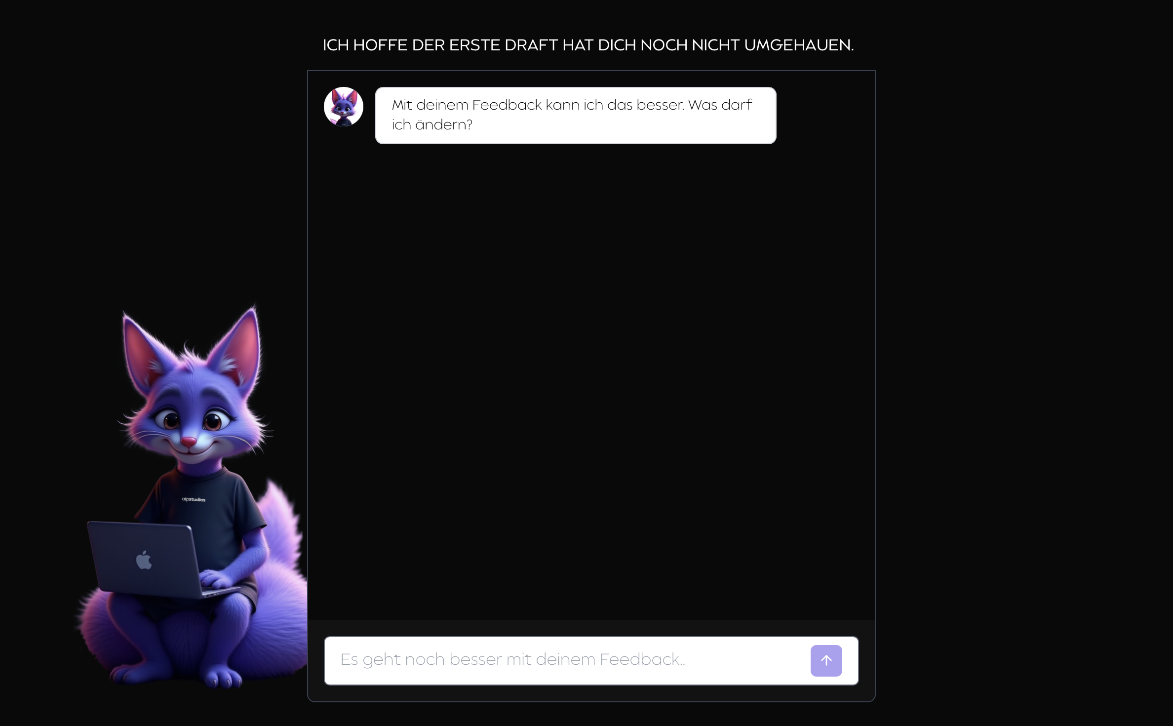 AlpFox avatar conversation