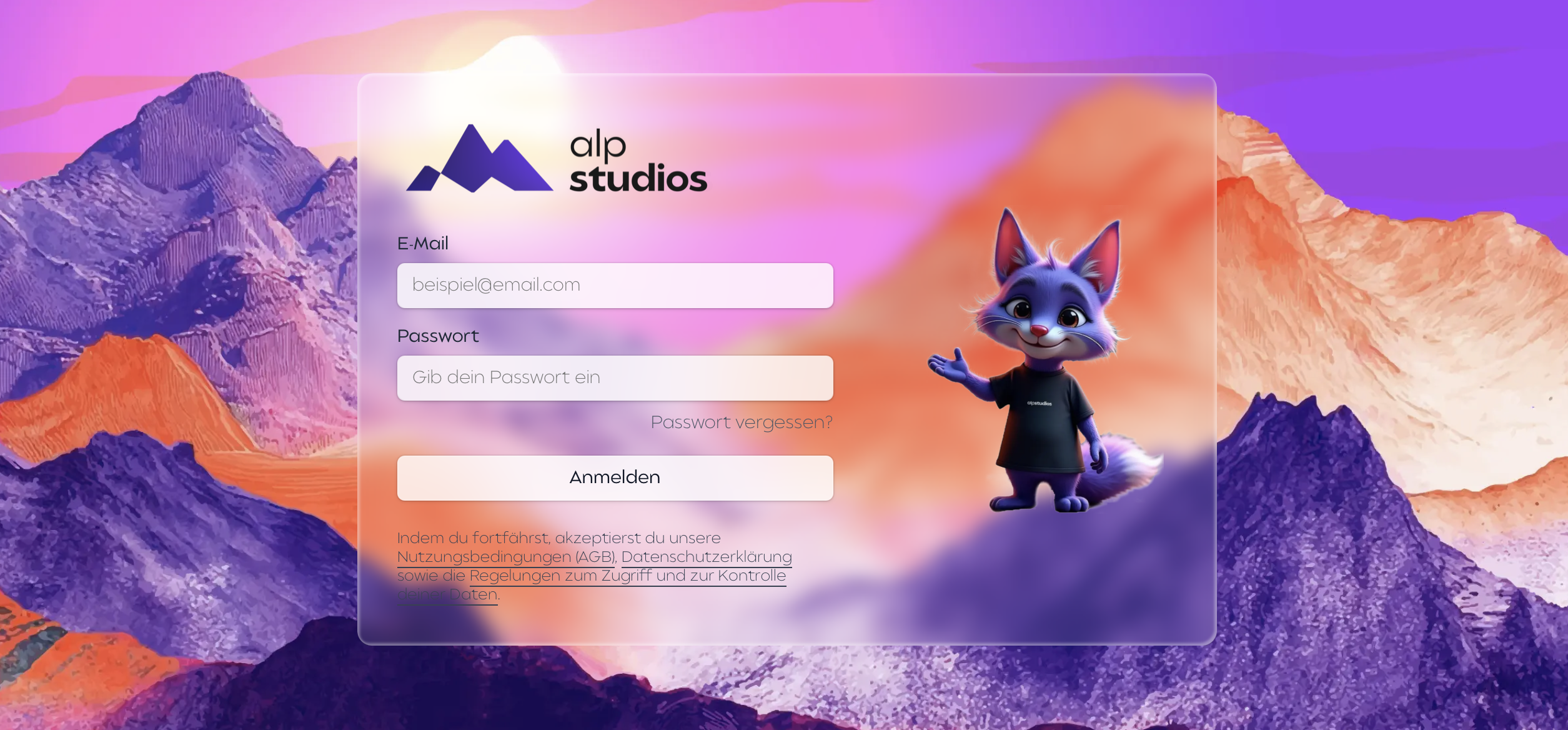 Alp Studios CRM portal